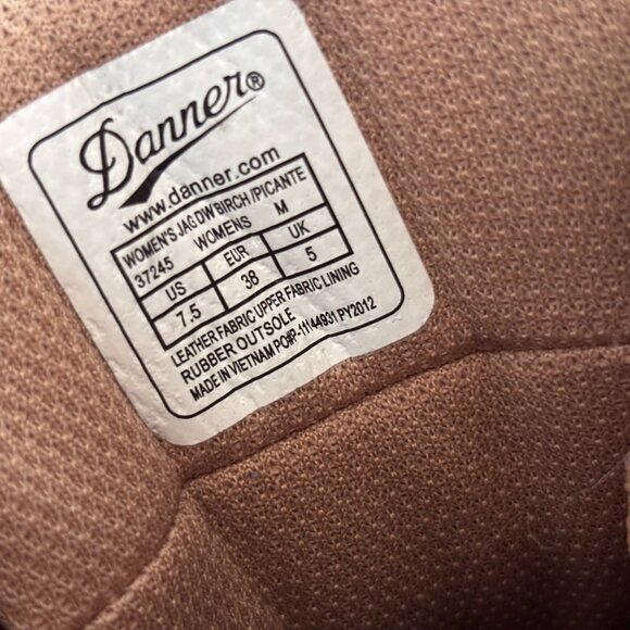 DANNER® JAG DRY WEATHER WOMEN'S 7.5 BIRCH/PICANTE LIFESTYLE BOOTS 37245 - NEW - Picture 7 of 10